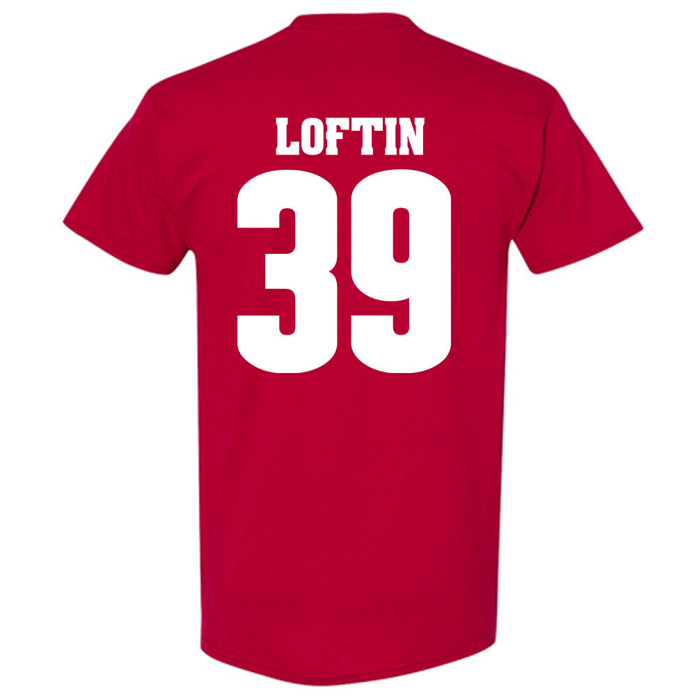 Wisconsin - NCAA Football : Jayden Loftin - Sports Shersey T-Shirt-1