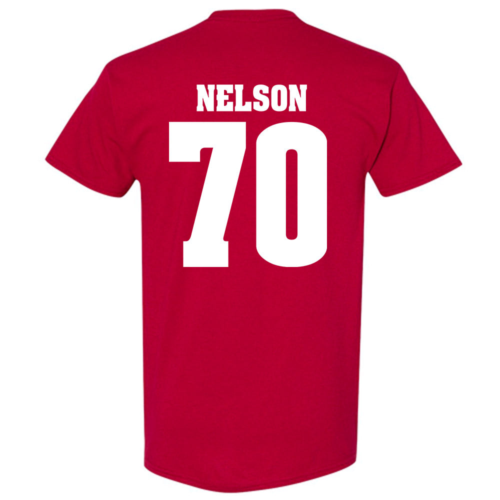 Wisconsin - NCAA Football : Barrett Nelson - Sports Shersey T-Shirt-1