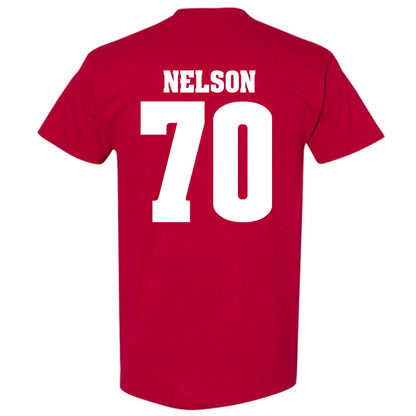 Wisconsin - NCAA Football : Barrett Nelson - Sports Shersey T-Shirt-1