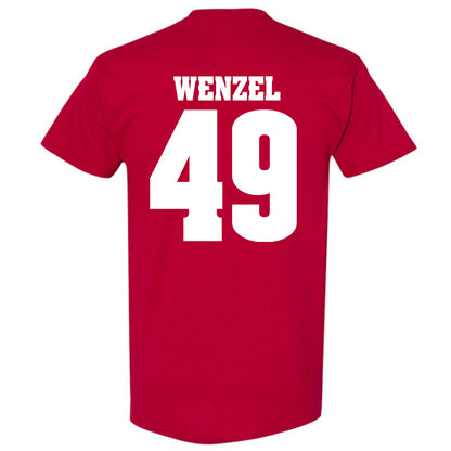 Wisconsin - NCAA Football : Ben Wenzel - Sports Shersey T-Shirt-1