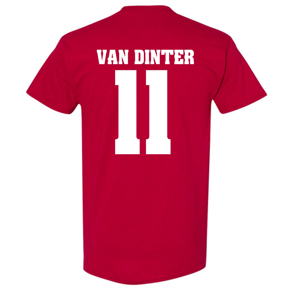Wisconsin - NCAA Football : Carson Van Dinter - Sports Shersey T-Shirt-1