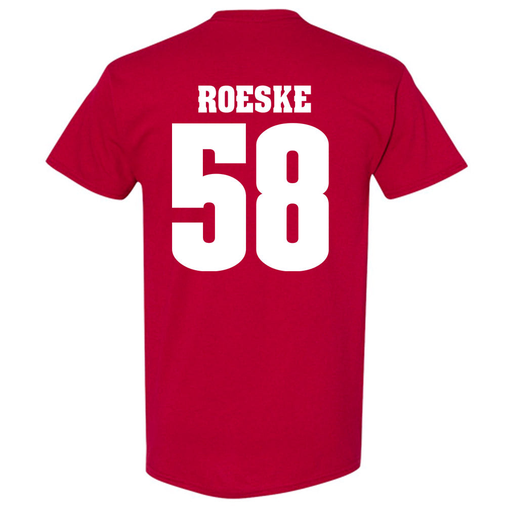 Wisconsin - NCAA Football : Michael Roeske - Sports Shersey T-Shirt-1