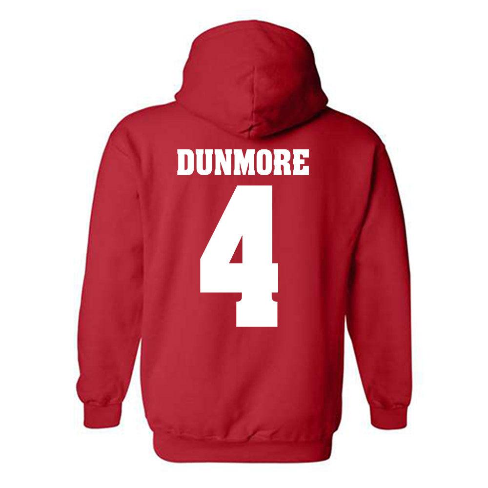 Wisconsin - NCAA Football : Donovan Dunmore - Sports Shersey Hooded Sweatshirt-1
