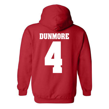 Wisconsin - NCAA Football : Donovan Dunmore - Sports Shersey Hooded Sweatshirt-1