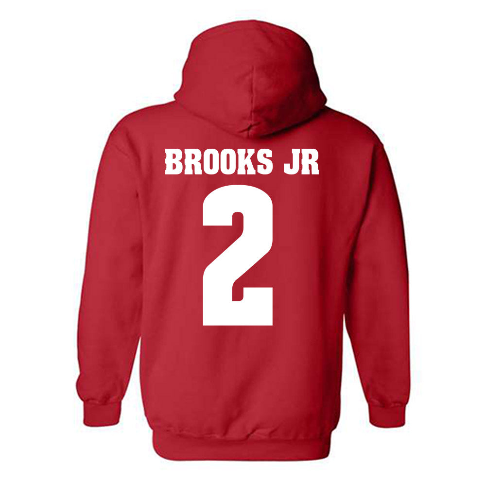 Wisconsin - NCAA Football : Chris Brooks Jr - Sports Shersey Hooded Sweatshirt-1