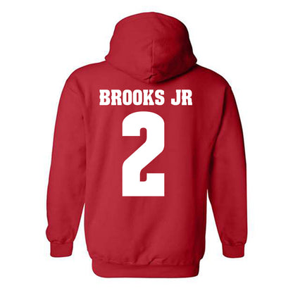 Wisconsin - NCAA Football : Chris Brooks Jr - Sports Shersey Hooded Sweatshirt-1