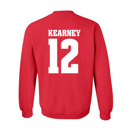 Wisconsin - NCAA Football : Zion Kearney - Sports Shersey Crewneck Sweatshirt-1