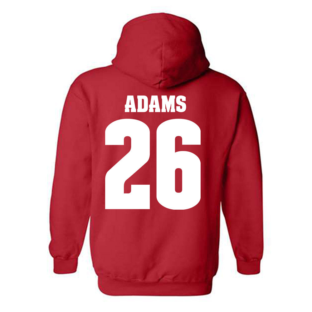 Wisconsin - NCAA Football : Eli Adams - Sports Shersey Hooded Sweatshirt-1