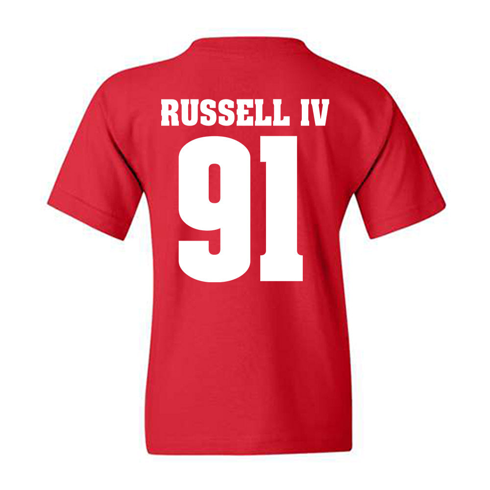 Wisconsin - NCAA Football : Hammond Russell IV - Sports Shersey Youth T-Shirt-1
