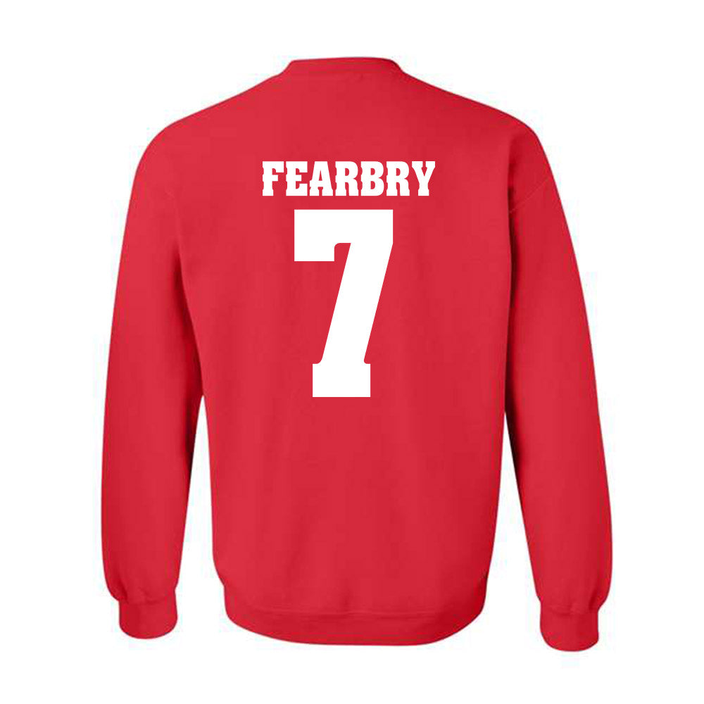 Wisconsin - NCAA Football : Tyreese Fearbry - Sports Shersey Crewneck Sweatshirt-1