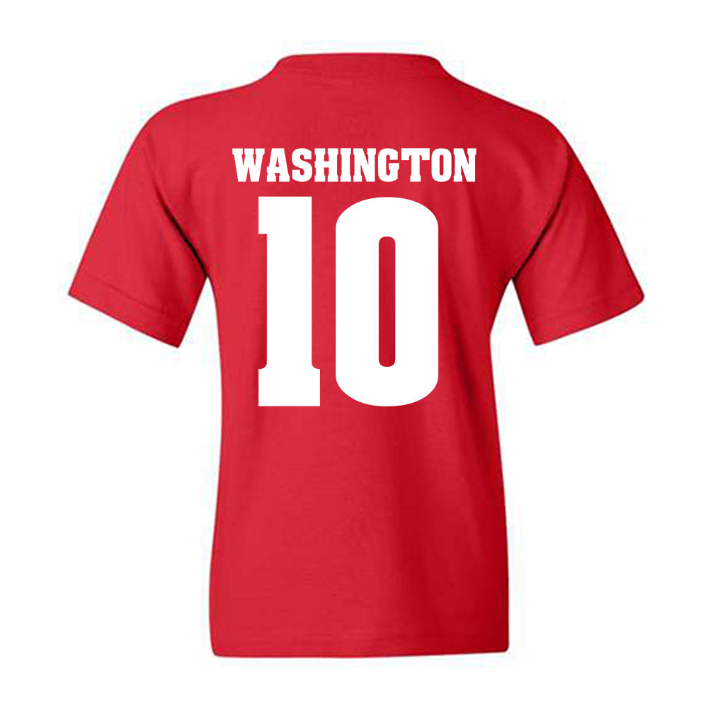 Wisconsin - NCAA Football : Jahmare Washington - Sports Shersey Youth T-Shirt-1