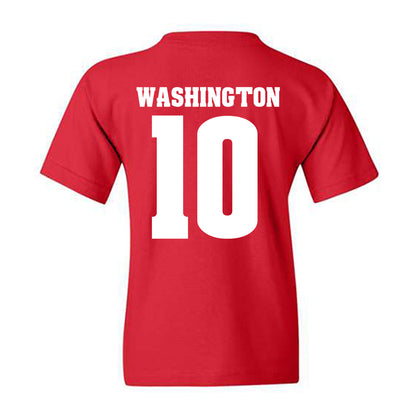 Wisconsin - NCAA Football : Jahmare Washington - Sports Shersey Youth T-Shirt-1