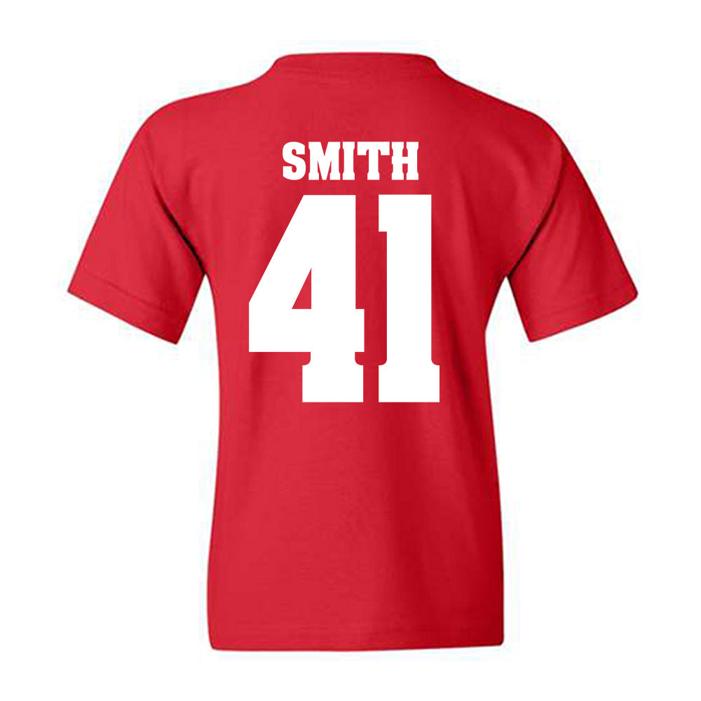 Wisconsin - NCAA Football : McCoy Smith - Sports Shersey Youth T-Shirt-1