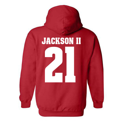 Wisconsin - NCAA Football : Bryan Jackson II - Sports Shersey Hooded Sweatshirt-1