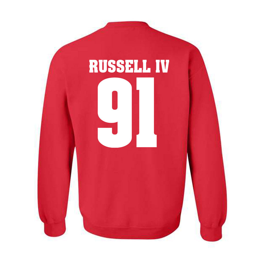 Wisconsin - NCAA Football : Hammond Russell IV - Sports Shersey Crewneck Sweatshirt-1