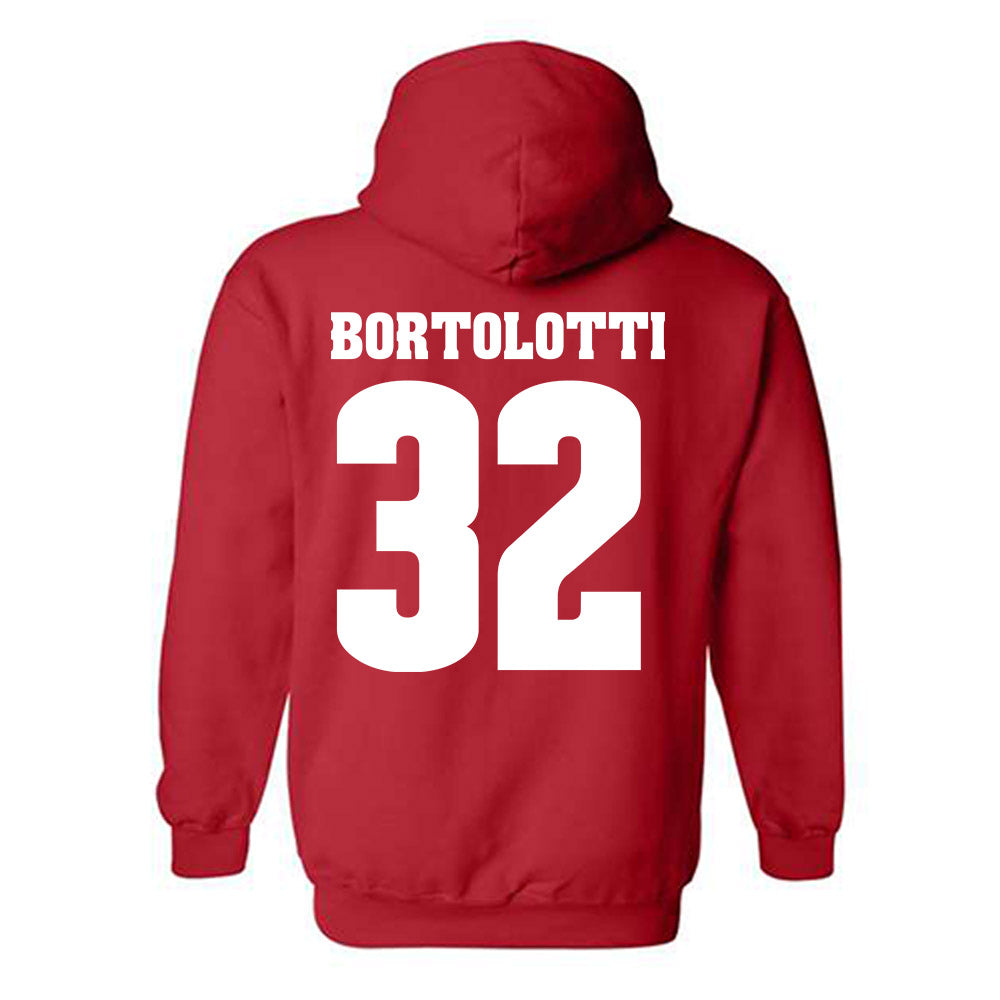 Wisconsin - NCAA Football : Harrison Bortolotti - Sports Shersey Hooded Sweatshirt-1