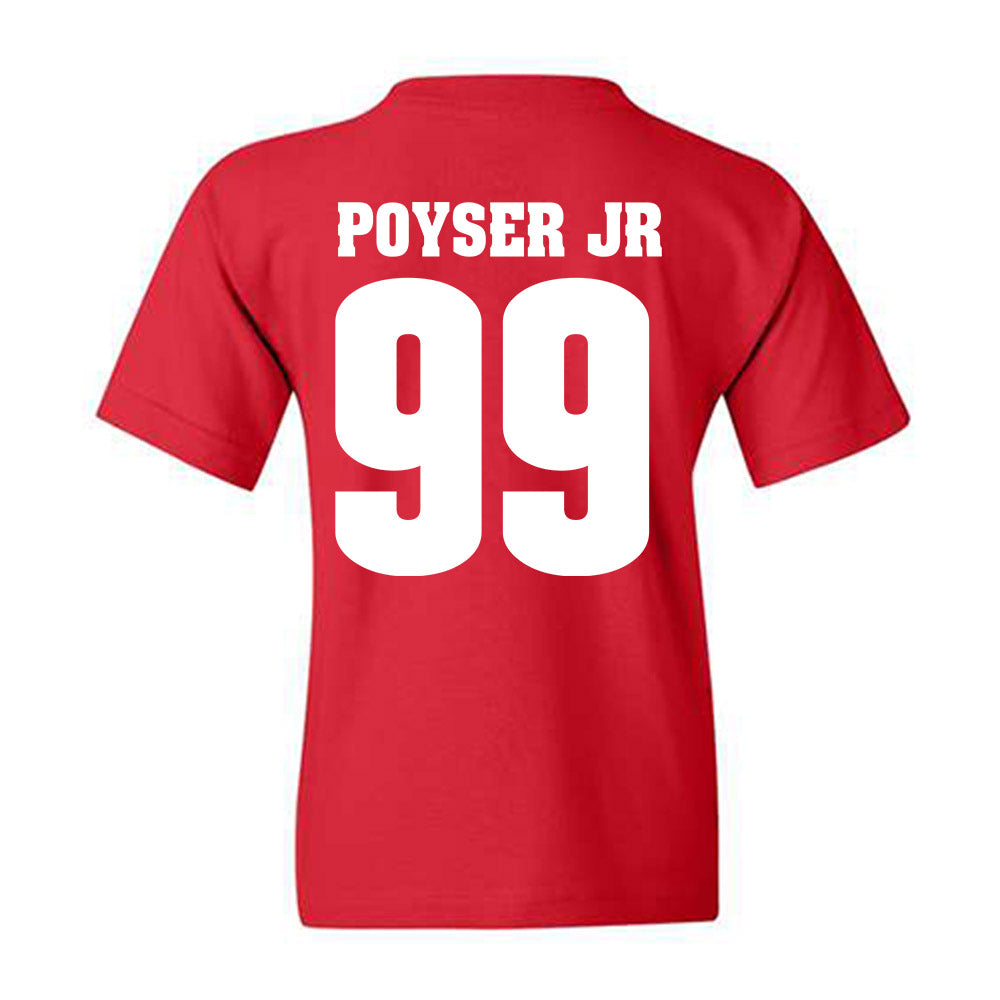 Wisconsin - NCAA Football : Jermaine Poyser Jr - Sports Shersey Youth T-Shirt-1
