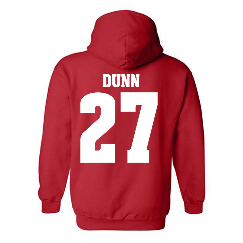 Wisconsin - NCAA Football : Raphael Dunn - Sports Shersey Hooded Sweatshirt-1