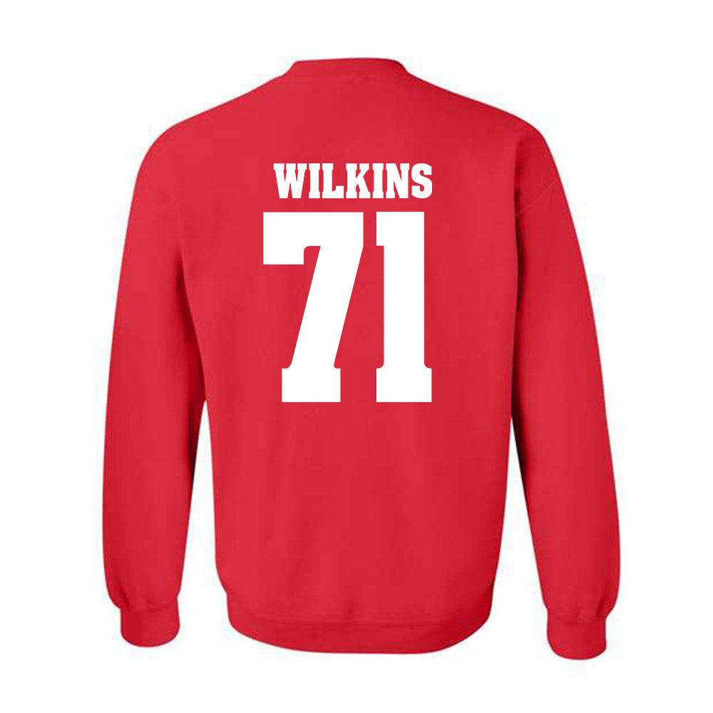 Wisconsin - NCAA Football : Pj Wilkins - Sports Shersey Crewneck Sweatshirt-1