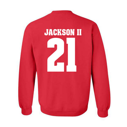 Wisconsin - NCAA Football : Bryan Jackson II - Sports Shersey Crewneck Sweatshirt-1