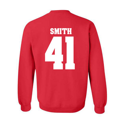 Wisconsin - NCAA Football : McCoy Smith - Sports Shersey Crewneck Sweatshirt-1