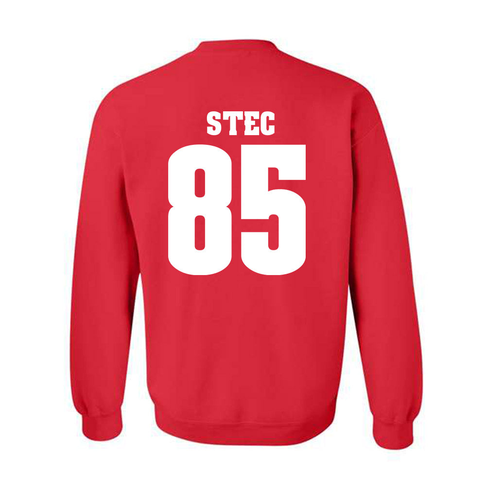 Wisconsin - NCAA Football : Grant Stec - Sports Shersey Crewneck Sweatshirt-1