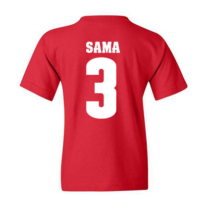 Wisconsin - NCAA Football : Abu Sama - Sports Shersey Youth T-Shirt-1
