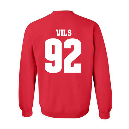 Wisconsin - NCAA Football : Nolan Vils - Sports Shersey Crewneck Sweatshirt-1
