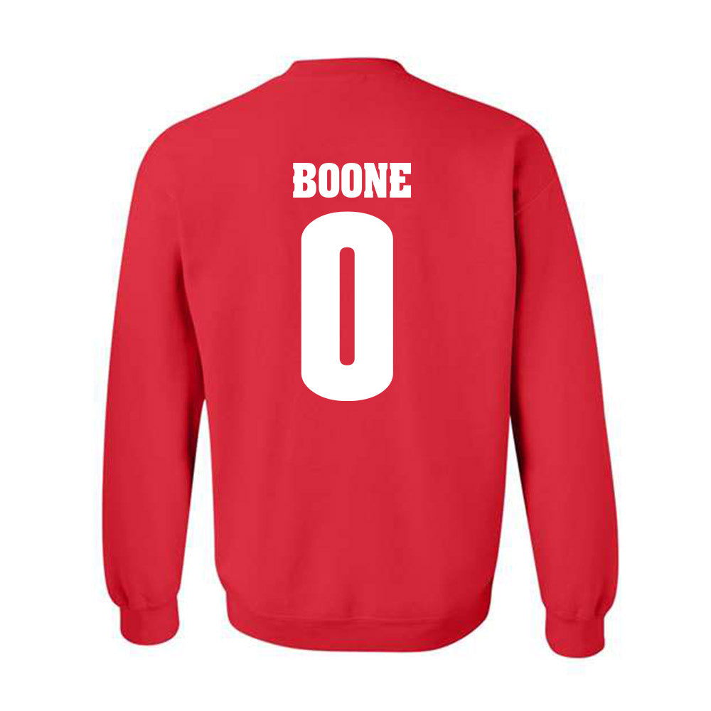 Wisconsin - NCAA Football : Justus Boone - Sports Shersey Crewneck Sweatshirt-1