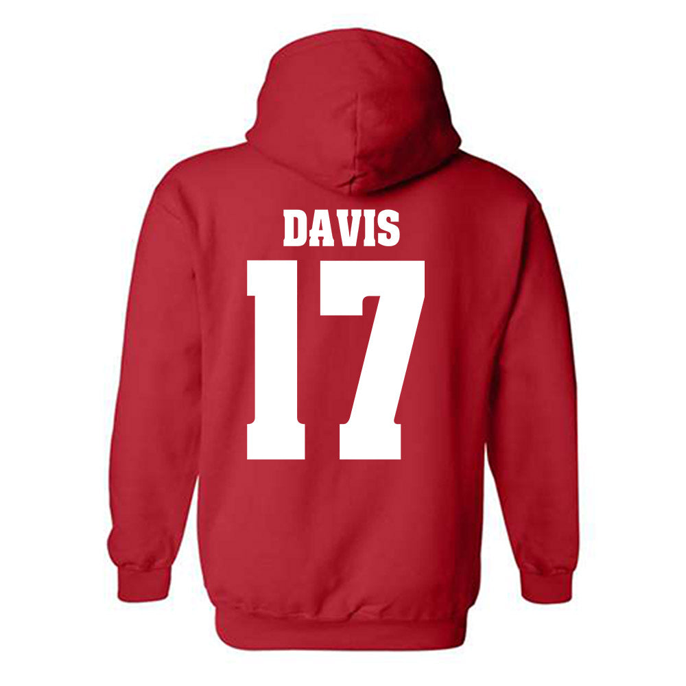 Wisconsin - NCAA Football : Nizyi Davis - Sports Shersey Hooded Sweatshirt-1