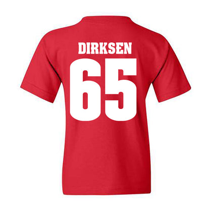 Wisconsin - NCAA Football : Aiden Dirksen - Sports Shersey Youth T-Shirt-1