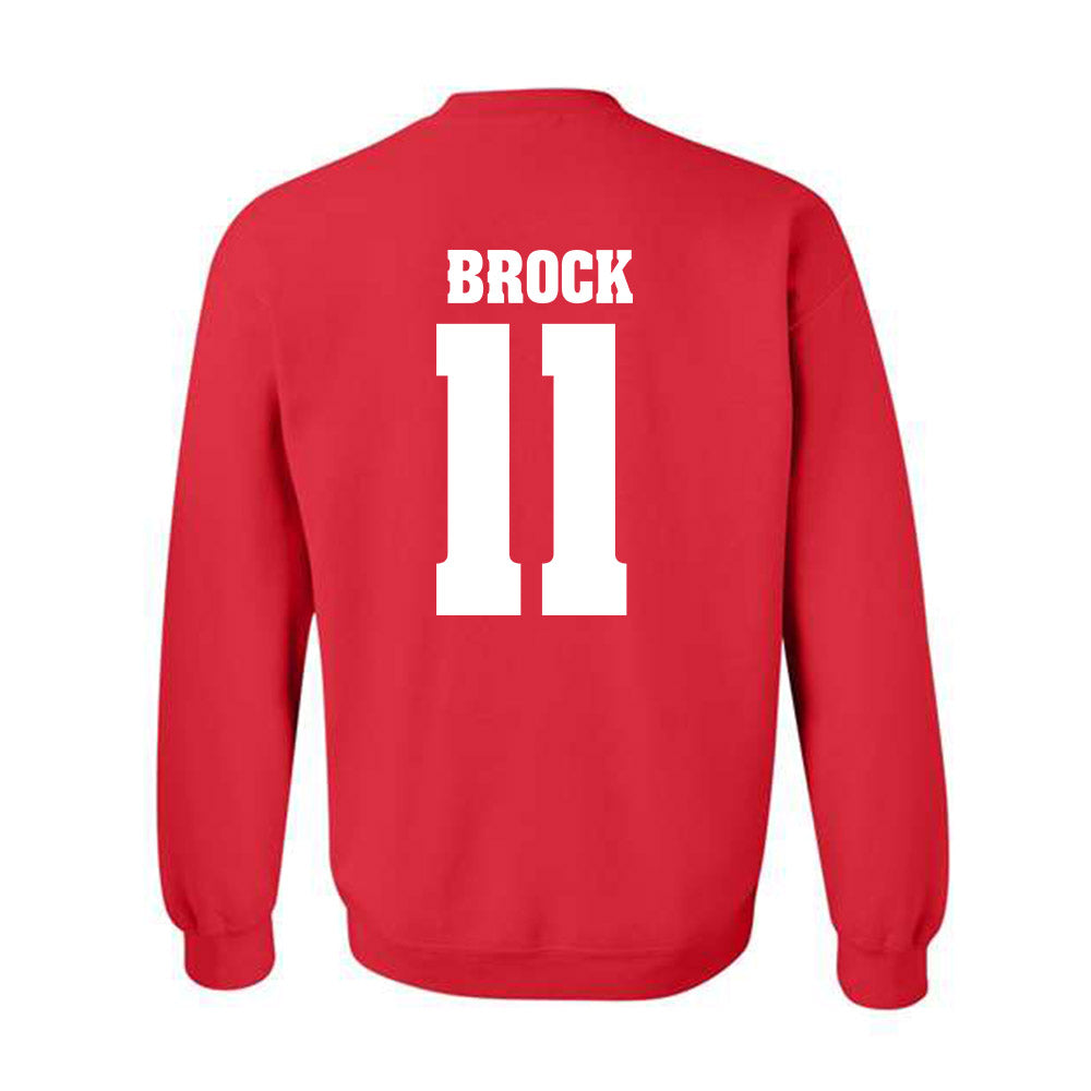 Wisconsin - NCAA Football : Kash Brock - Sports Shersey Crewneck Sweatshirt-1