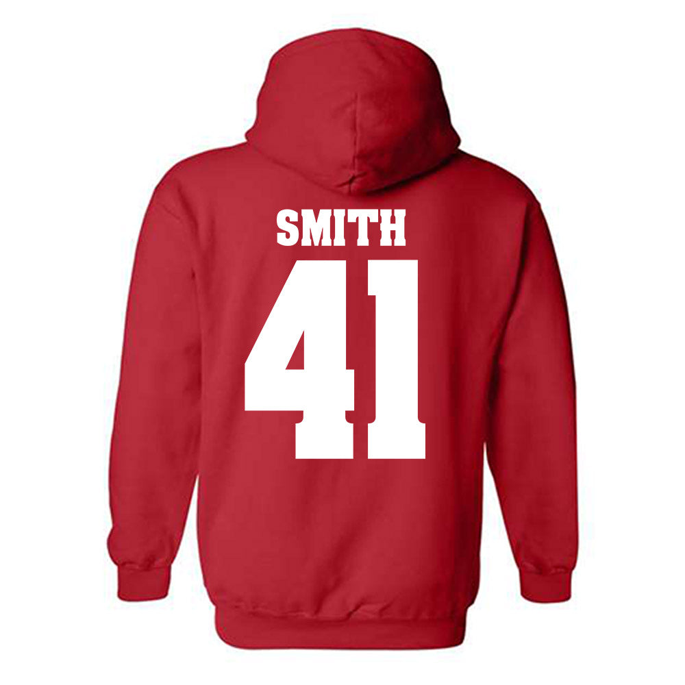 Wisconsin - NCAA Football : McCoy Smith - Sports Shersey Hooded Sweatshirt-1