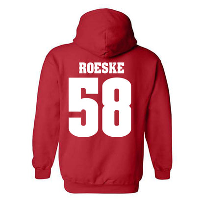 Wisconsin - NCAA Football : Michael Roeske - Sports Shersey Hooded Sweatshirt-1