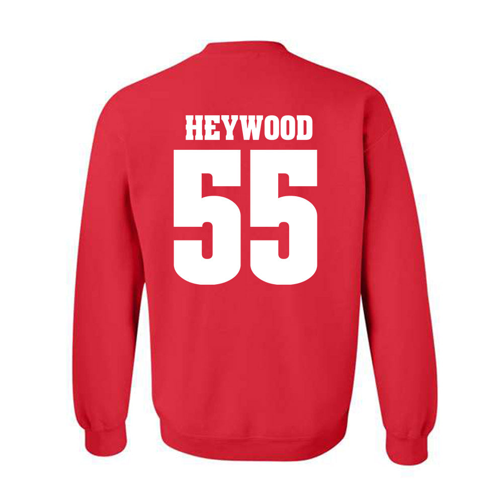 Wisconsin - NCAA Football : Kevin Heywood - Sports Shersey Crewneck Sweatshirt-1