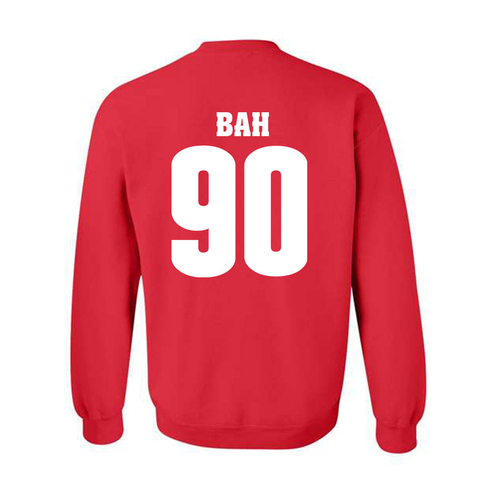 Wisconsin - NCAA Football : Djidjou Bah - Sports Shersey Crewneck Sweatshirt-1