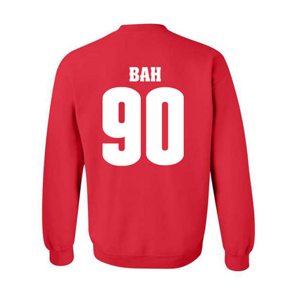 Wisconsin - NCAA Football : Djidjou Bah - Sports Shersey Crewneck Sweatshirt-1