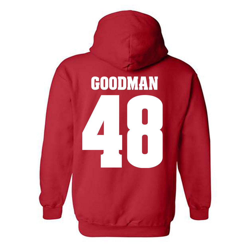 Wisconsin - NCAA Football : Andrew Goodman - Sports Shersey Hooded Sweatshirt-1