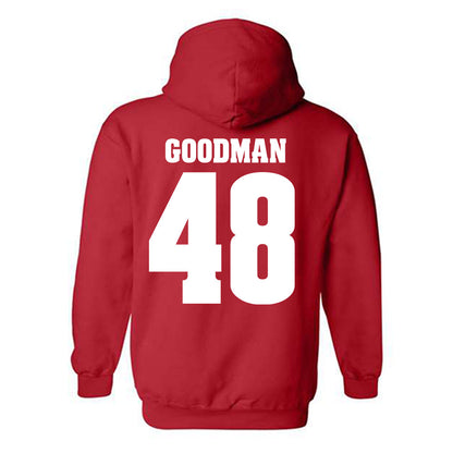 Wisconsin - NCAA Football : Andrew Goodman - Sports Shersey Hooded Sweatshirt-1