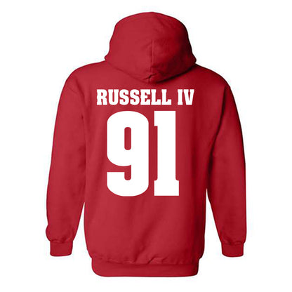 Wisconsin - NCAA Football : Hammond Russell IV - Sports Shersey Hooded Sweatshirt-1