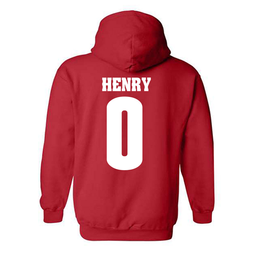 Wisconsin - NCAA Football : Tyrell Henry - Sports Shersey Hooded Sweatshirt-1
