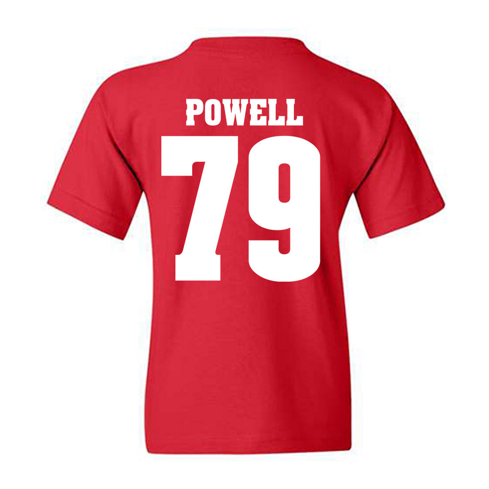 Wisconsin - NCAA Football : Logan Powell - Sports Shersey Youth T-Shirt-1