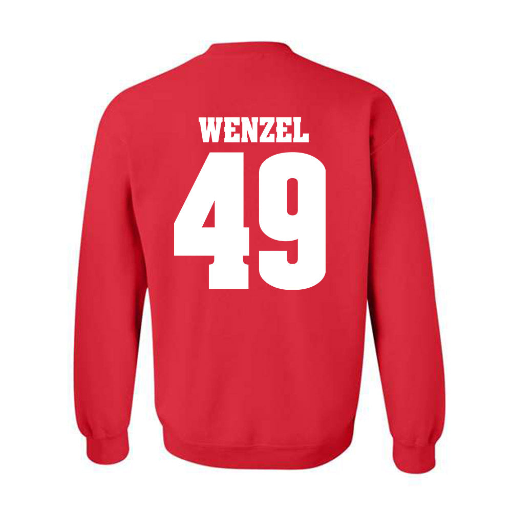 Wisconsin - NCAA Football : Ben Wenzel - Sports Shersey Crewneck Sweatshirt-1