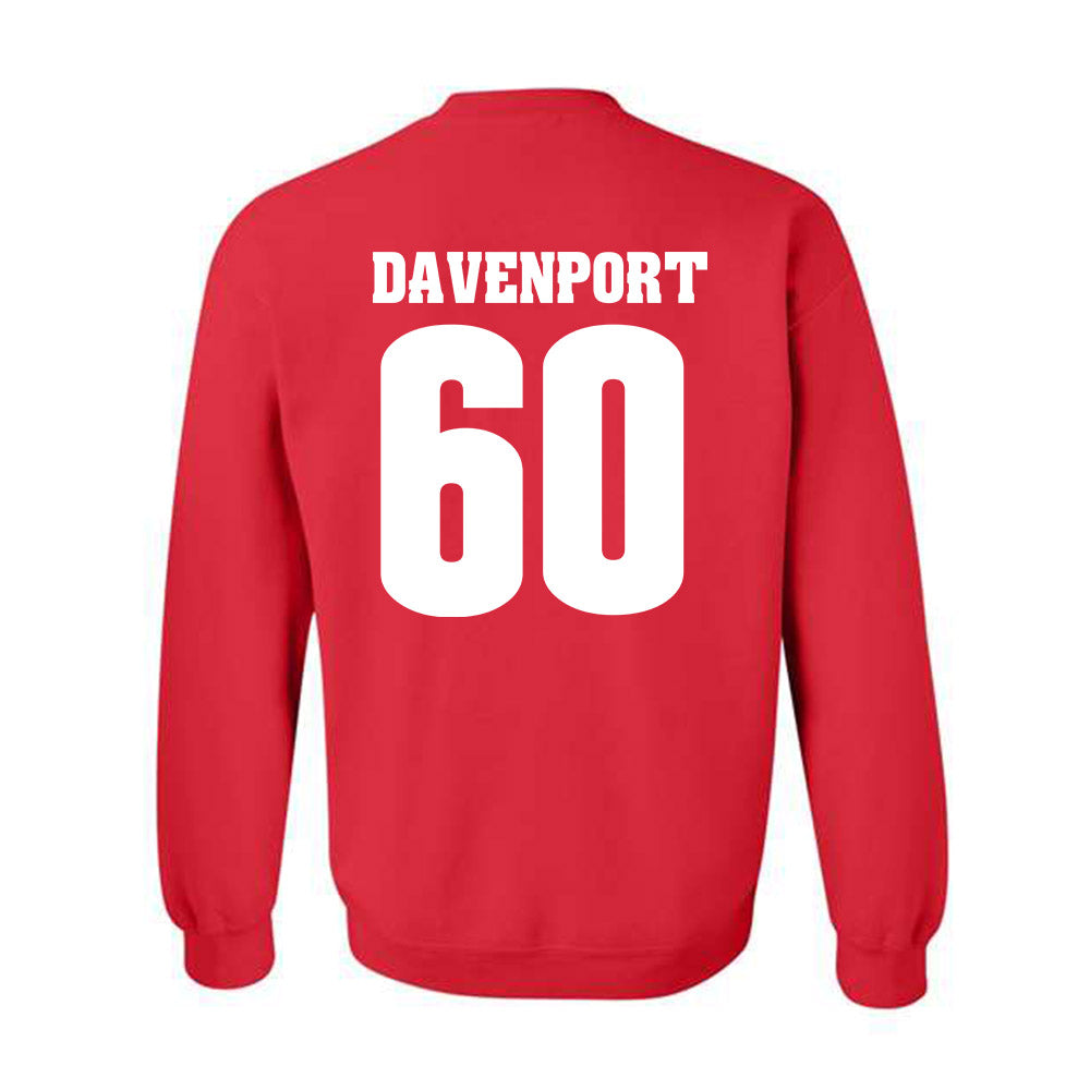 Wisconsin - NCAA Football : Nolan Davenport - Sports Shersey Crewneck Sweatshirt-1