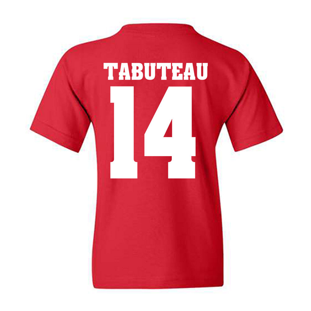 Wisconsin - NCAA Football : Keeyshawn Tabuteau - Sports Shersey Youth T-Shirt-1