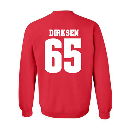Wisconsin - NCAA Football : Aiden Dirksen - Sports Shersey Crewneck Sweatshirt-1