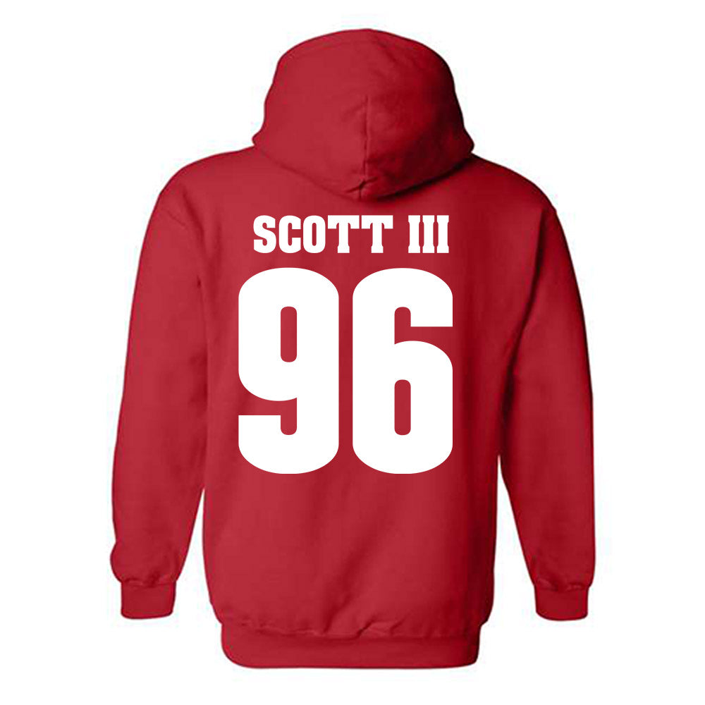 Wisconsin - NCAA Football : Arthur Scott III - Sports Shersey Hooded Sweatshirt-1