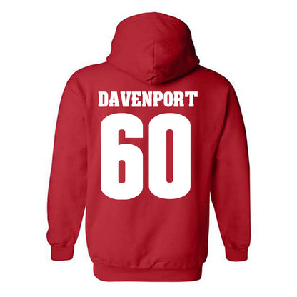 Wisconsin - NCAA Football : Nolan Davenport - Sports Shersey Hooded Sweatshirt-1