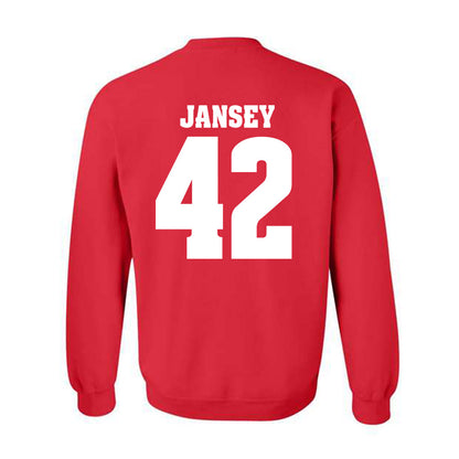 Wisconsin - NCAA Football : Tyler Jansey - Sports Shersey Crewneck Sweatshirt-1