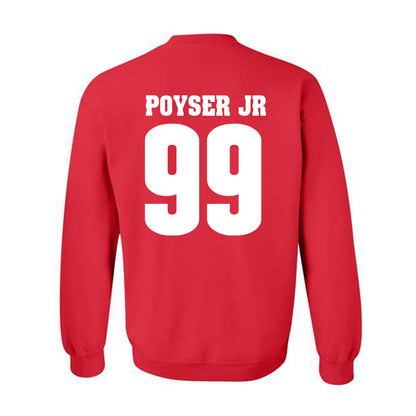 Wisconsin - NCAA Football : Jermaine Poyser Jr - Sports Shersey Crewneck Sweatshirt-1